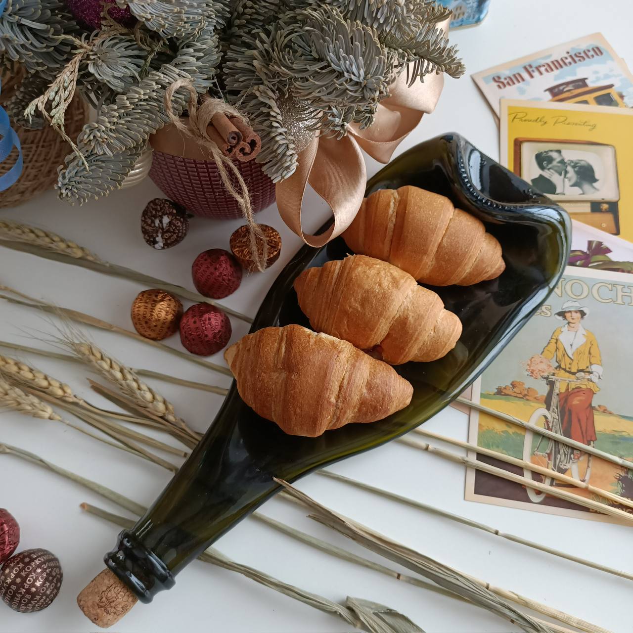 Brown Flattened Bottle Platter
