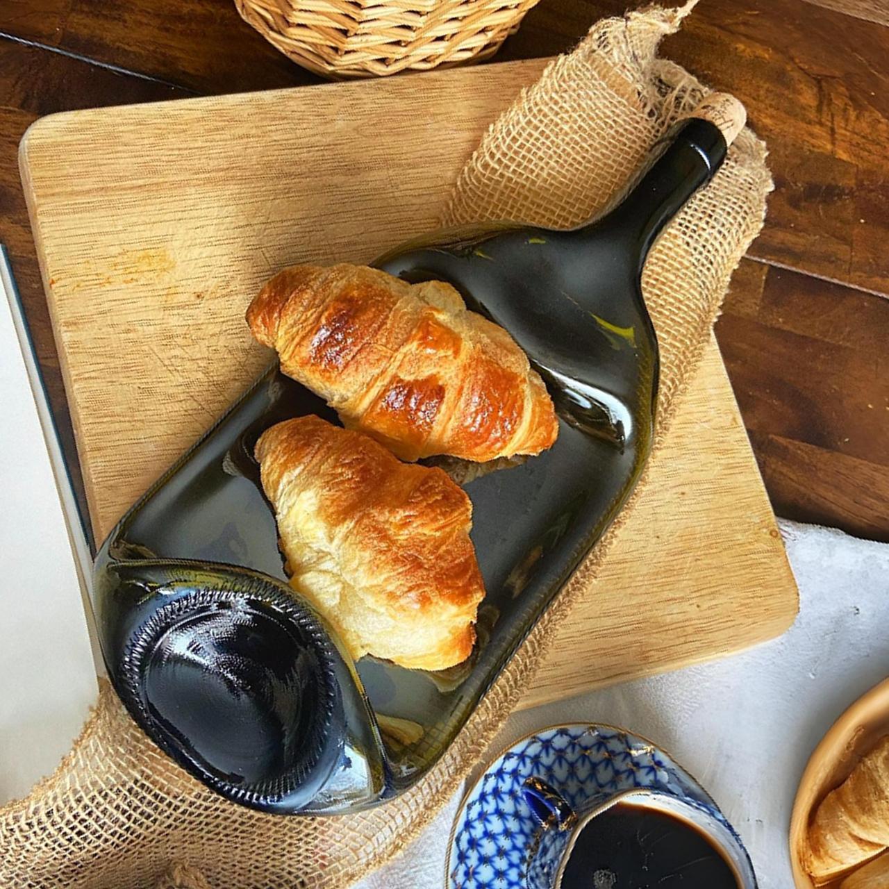 Large Handcrafted Flattened Bottle Platter